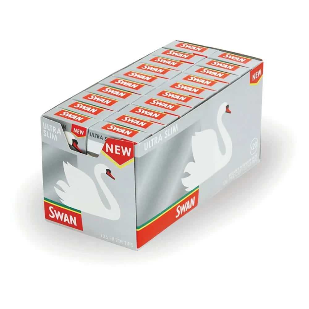 Swan Ultra Slim Silver Tips - (Pack of 20)