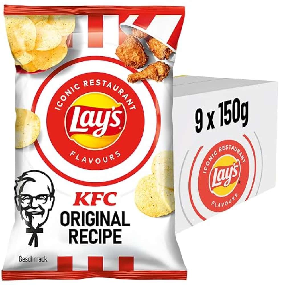 Lays KFC Original Recipe Crisps 150g - 9pk