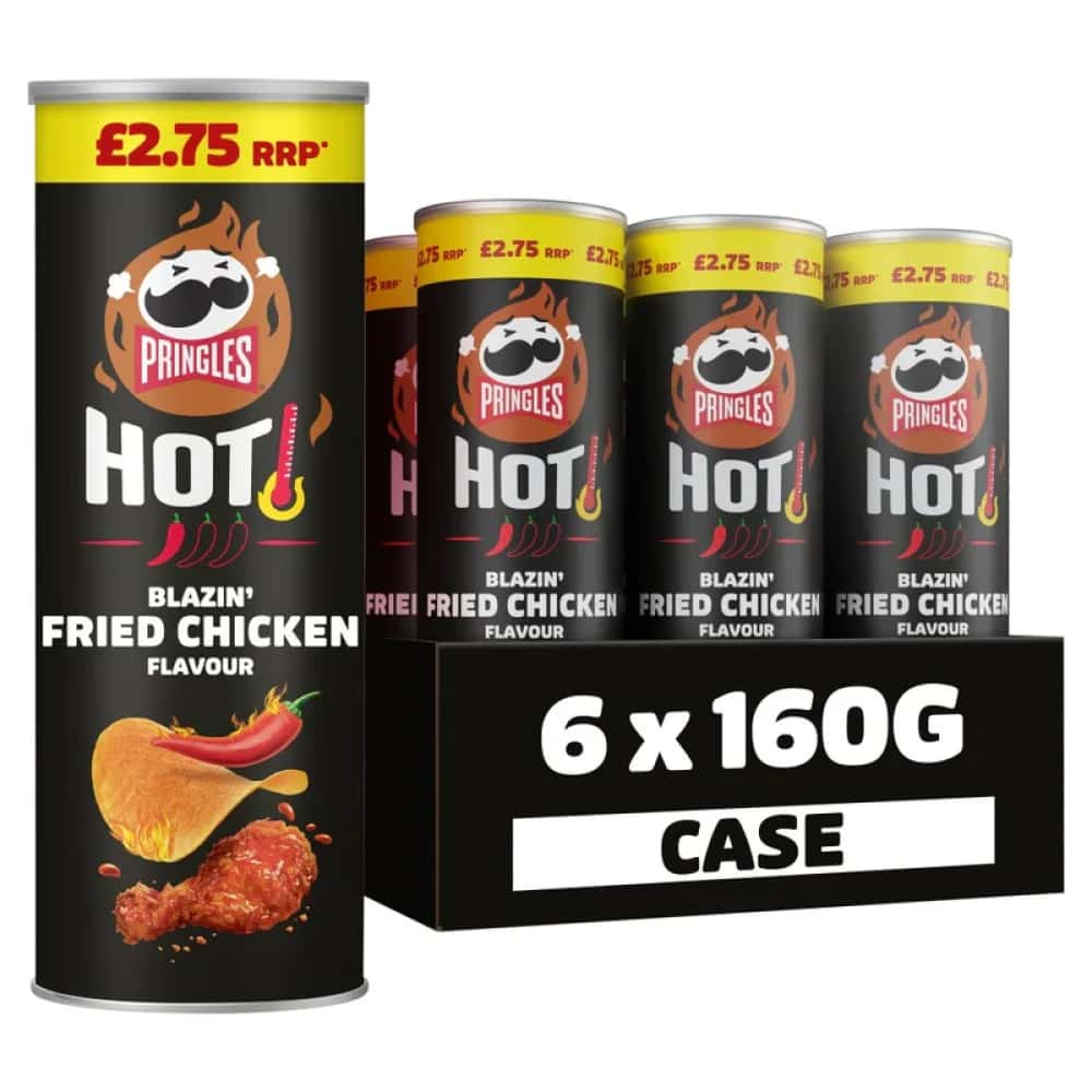Pringles Hot Crisps 160g - 6pk