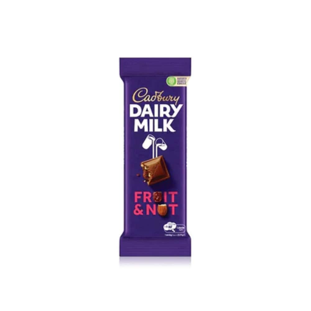 Cadbury Dairy Milk Fruit & Nut Bar 95g - 22pk