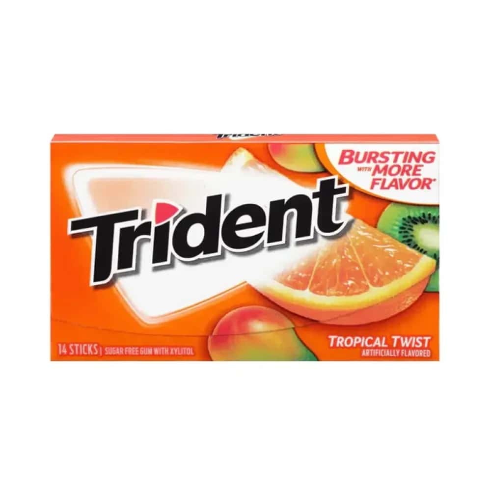 Trident Single Chewing Gum Pack - 14pcs