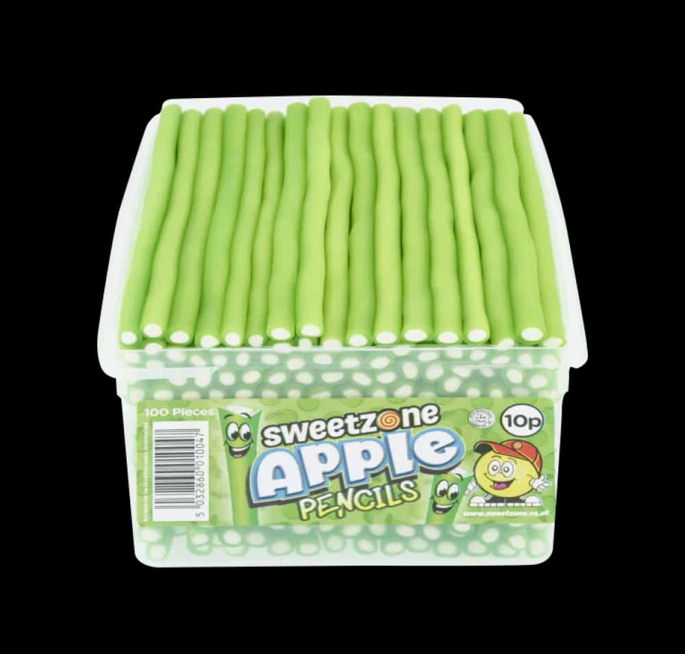 Sweetzone Pencils Candies 1100g - 8 Tubs