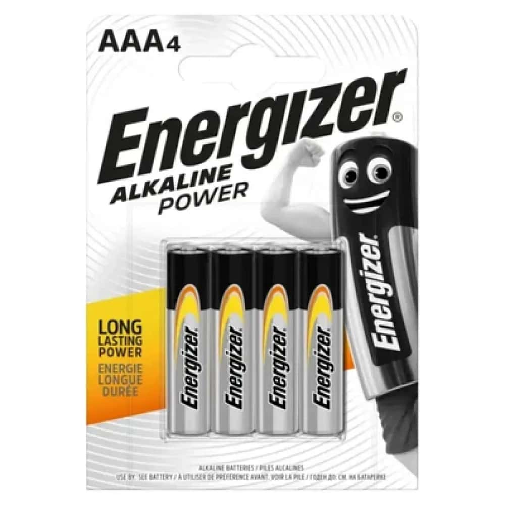 Energizer E300132610 AAA 4pcs/pac E92 Alkaline Power