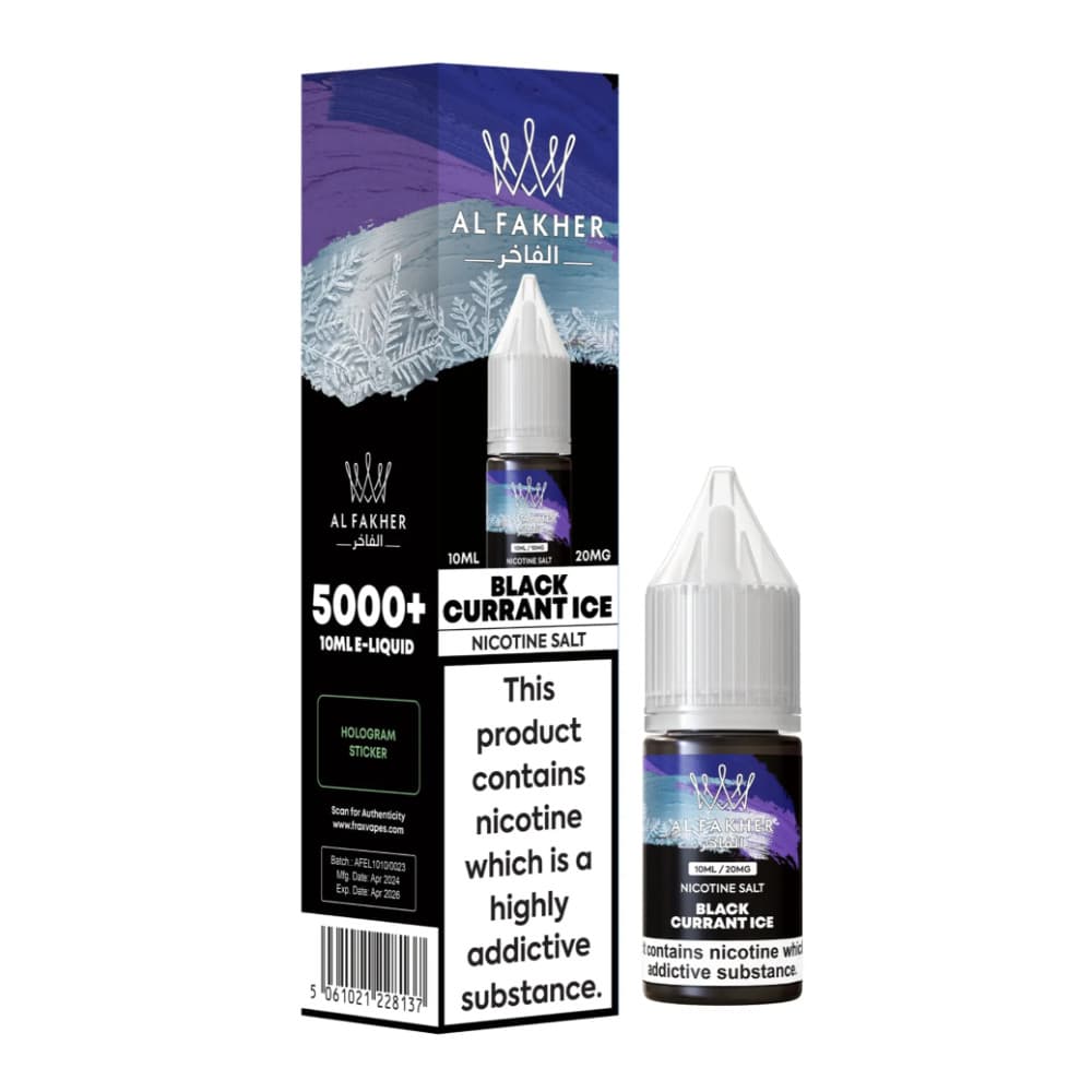 Al Fakher Nic Salts e liquids 10ml Box of 10
