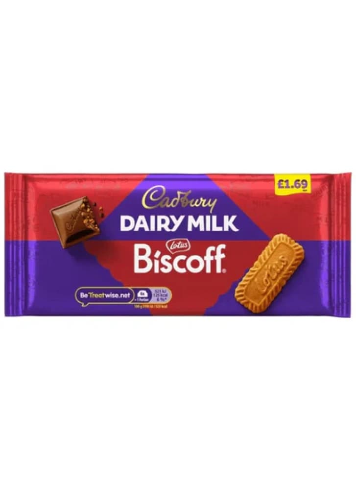 Cadbury Dairy Milk Biscoff 95g - 21pk