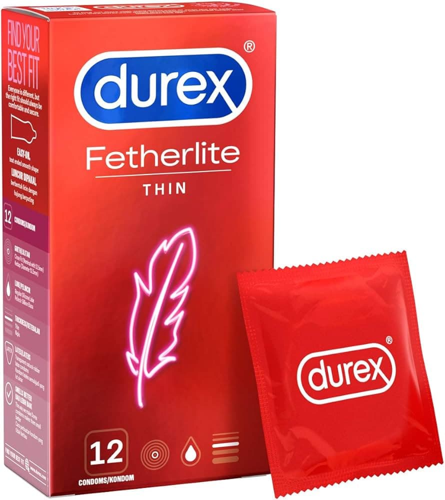 Durex Featherlite Thin Condoms 12pcs Per Pack - 12pk