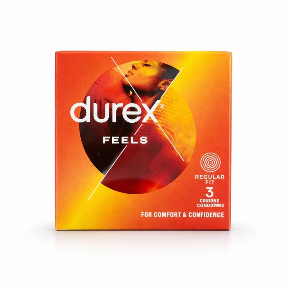 Durex Feels Regular Fit Condoms 3pcs Per Pack - 12pk