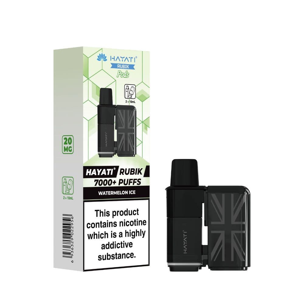  Watermelon Ice Hayati Rubik 7000 Pods Pack of 5