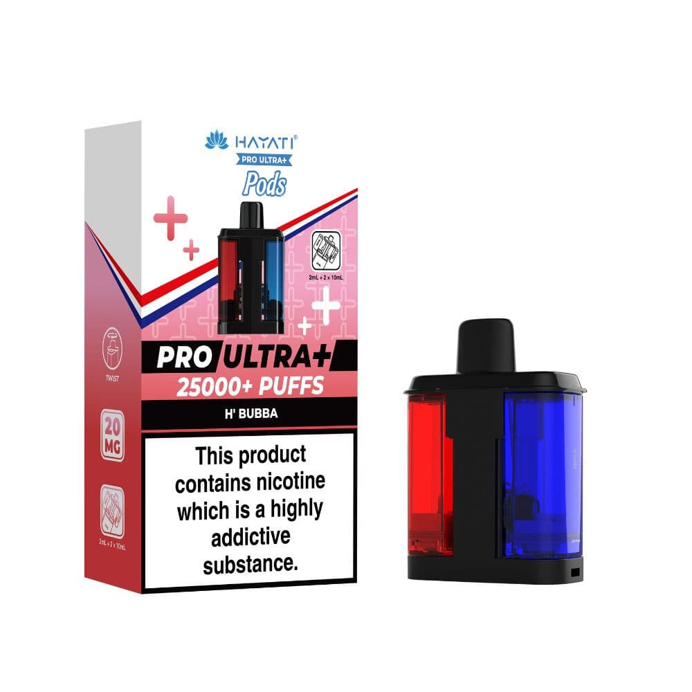  H' Bubba Hayati Pro Ultra Plus 25K Pods Pack of 5