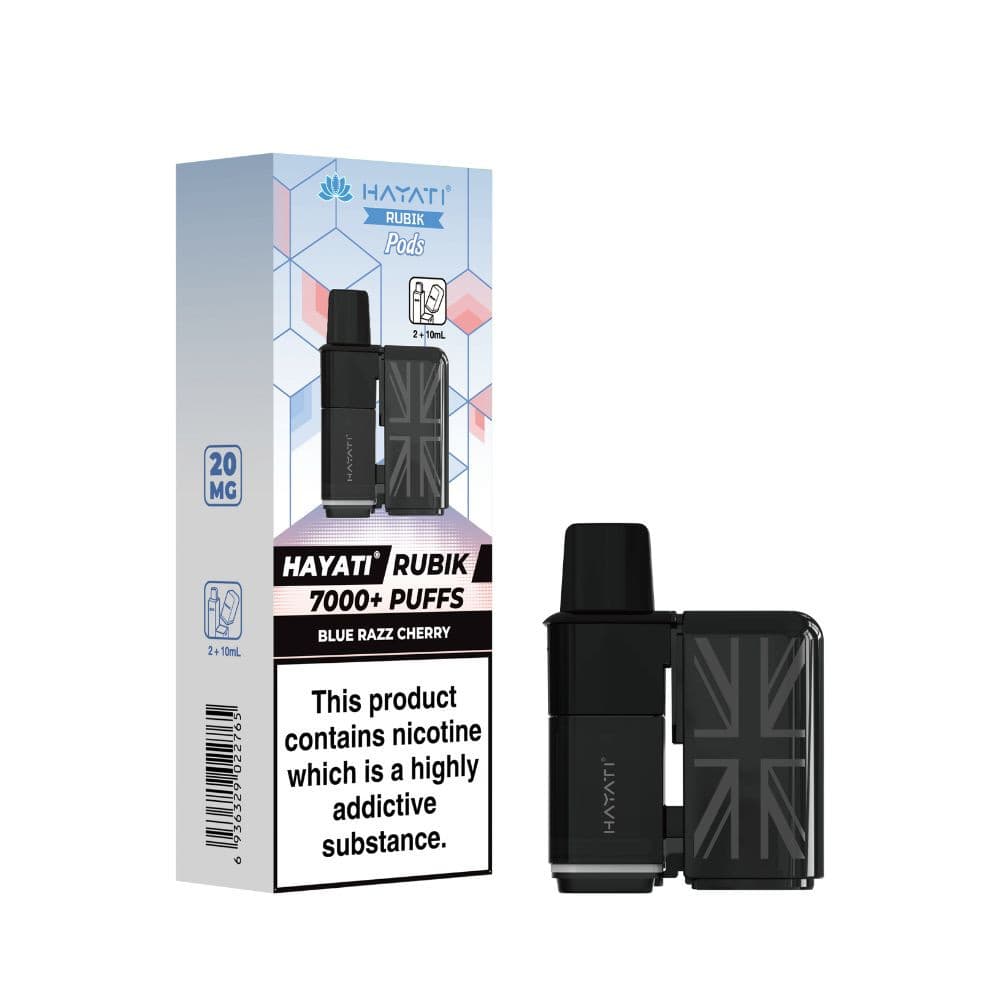  Blue Razz Cherry Hayati Rubik 7000 Pods Pack of 5