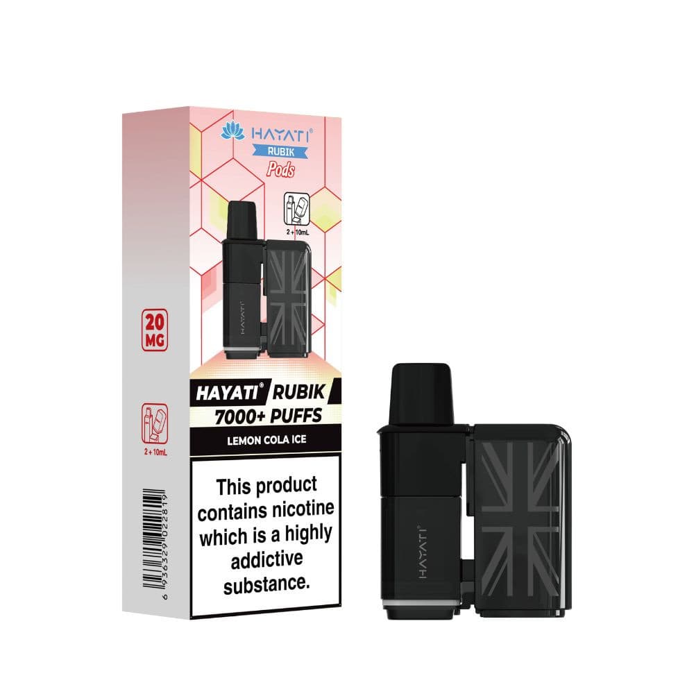  Lemon Cola Ice Hayati Rubik 7000 Pods Pack of 5