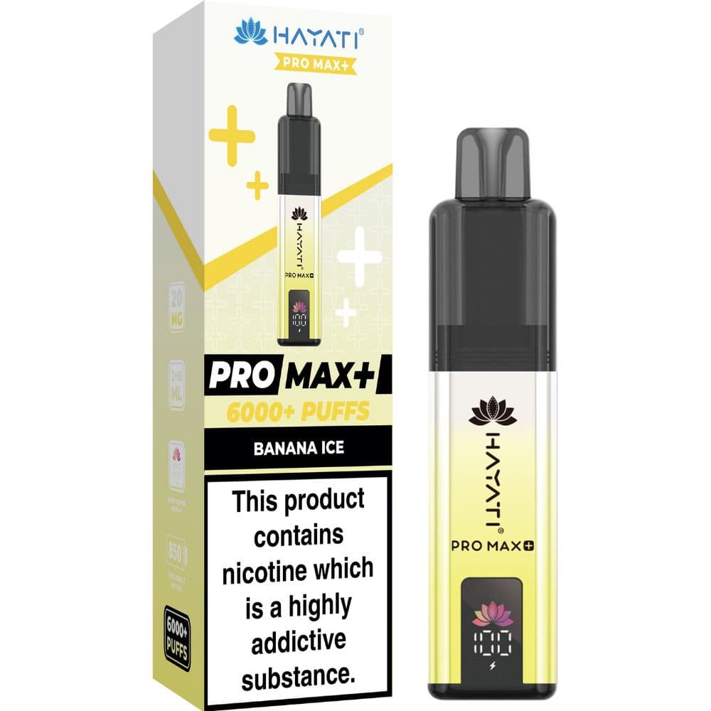  Banana Ice Hayati Pro Max Plus Vape Kit Box of 5