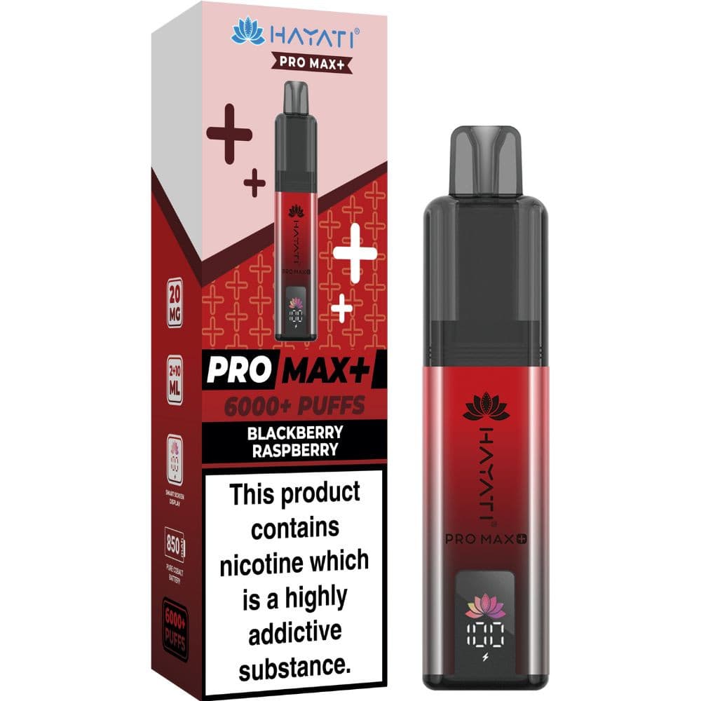  Blackberry Raspberry Hayati Pro Max Plus Vape Kit Box of 5