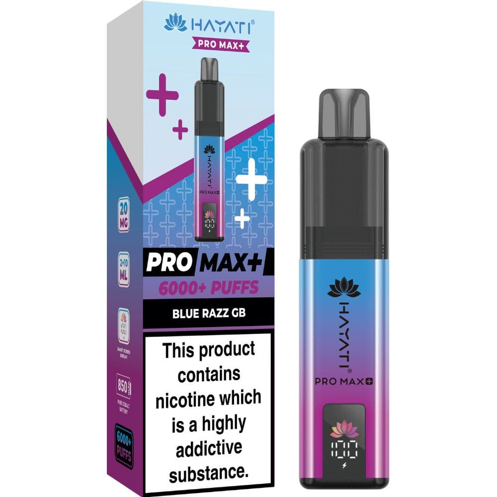  Blue Razz GB Hayati Pro Max Plus Vape Kit Box of 5