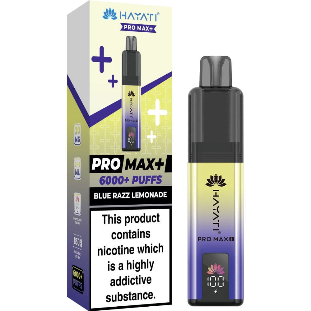  Blue Razz Lemonade Hayati Pro Max Plus Vape Kit Box of 5