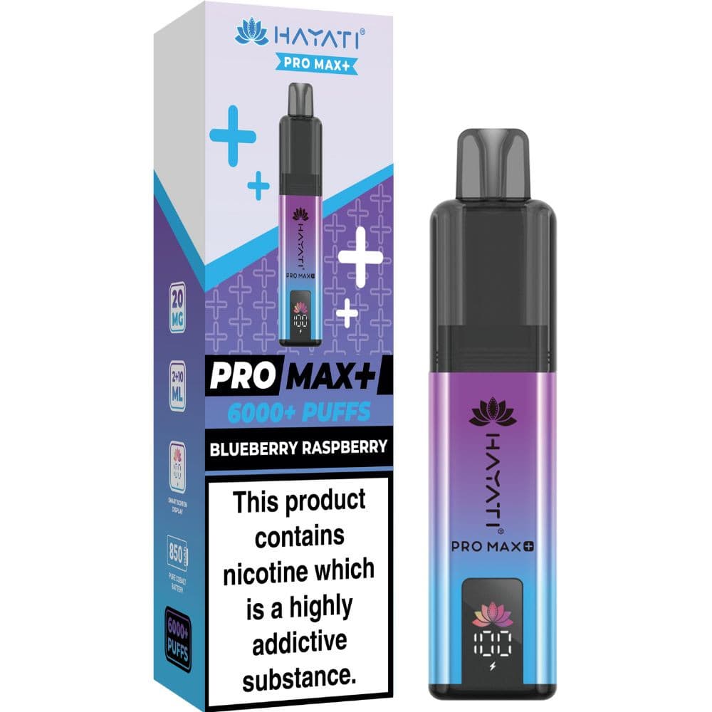  Blueberry Raspberry Hayati Pro Max Plus Vape Kit Box of 5
