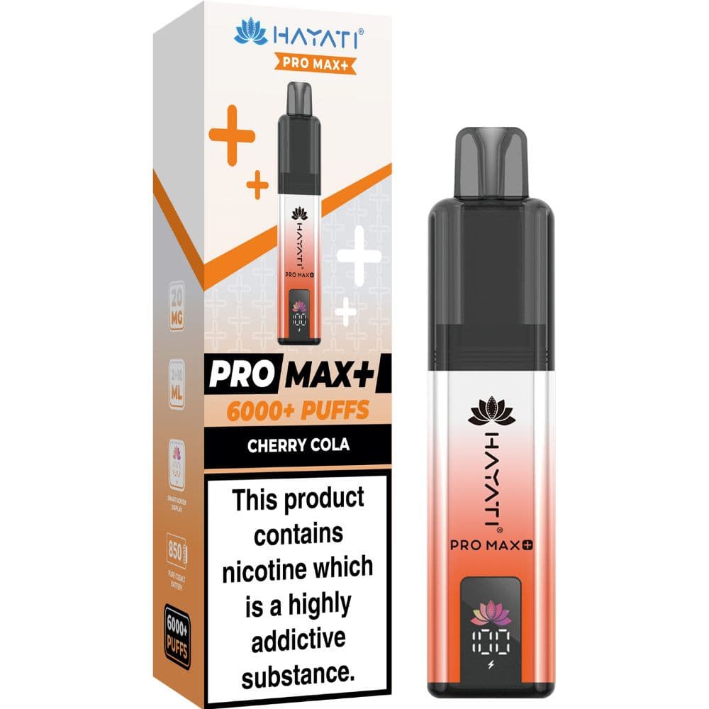  Cherry Cola Hayati Pro Max Plus Vape Kit Box of 5