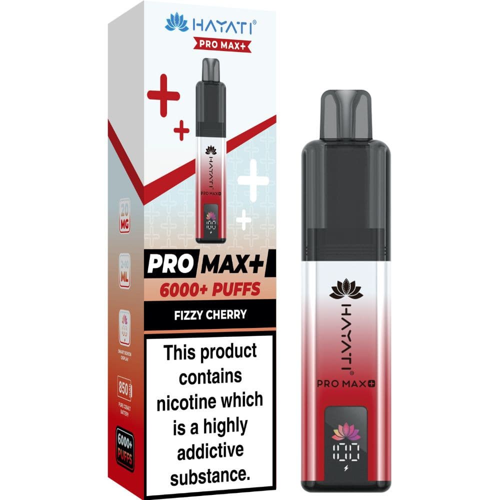 Fizzy Cherry Hayati Pro Max Plus Vape Kit Box of 5