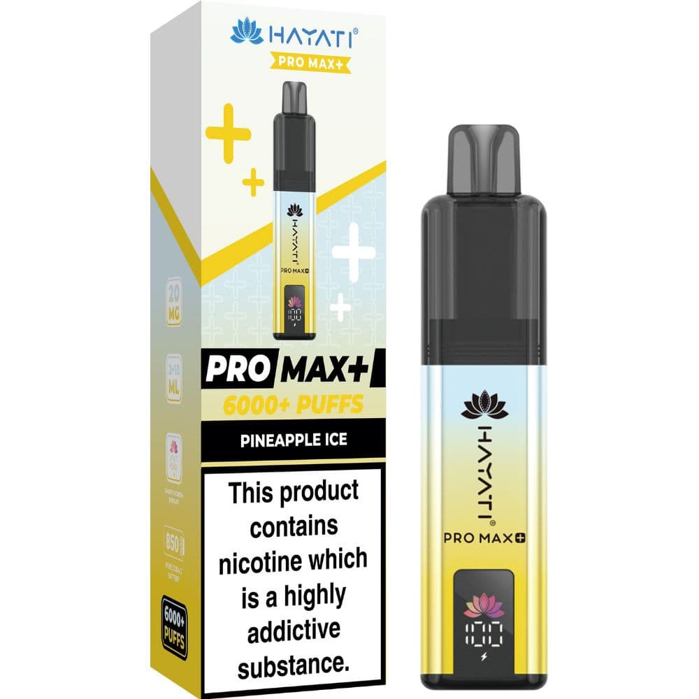  Pineapple Ice Hayati Pro Max Plus Vape Kit Box of 5