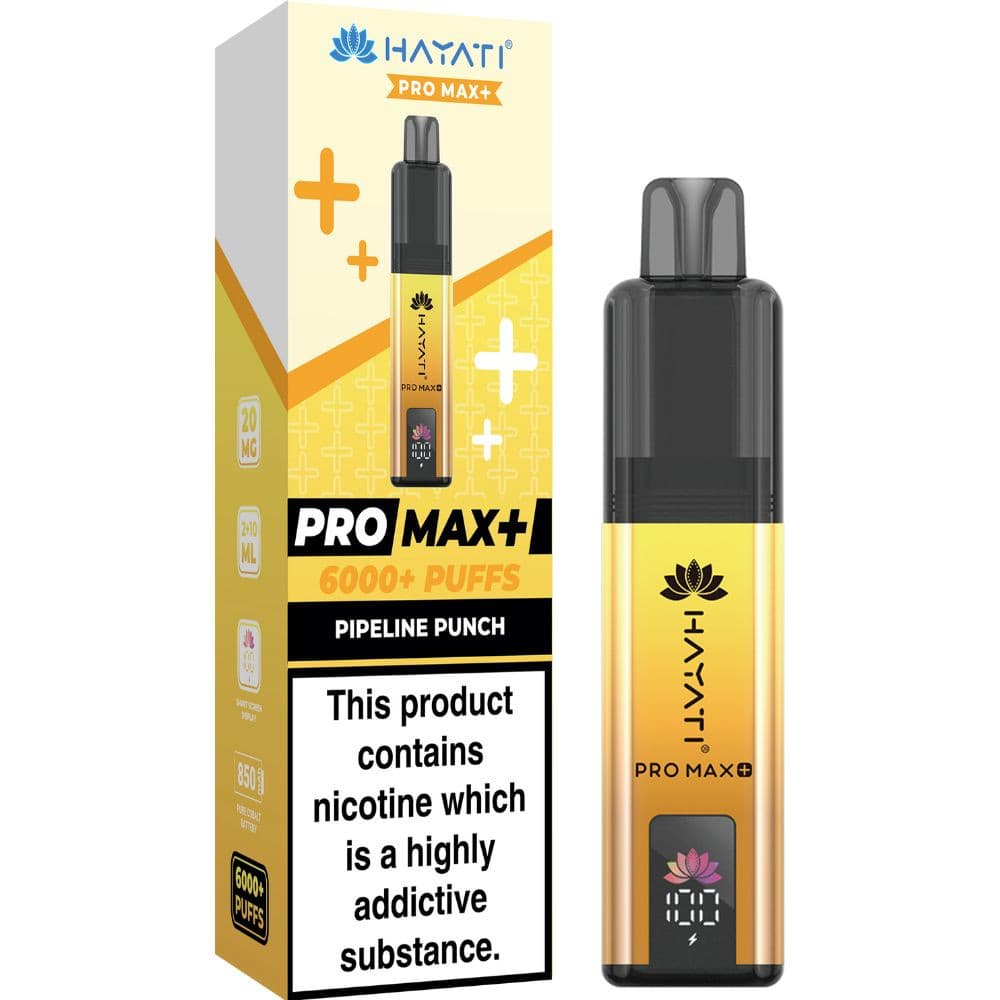  Pipeline Punch Hayati Pro Max Plus Vape Kit Box of 5