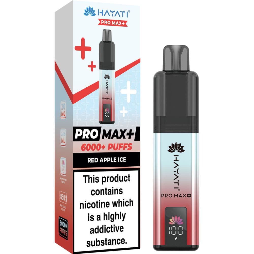  Red Apple Ice Hayati Pro Max Plus Vape Kit Box of 5