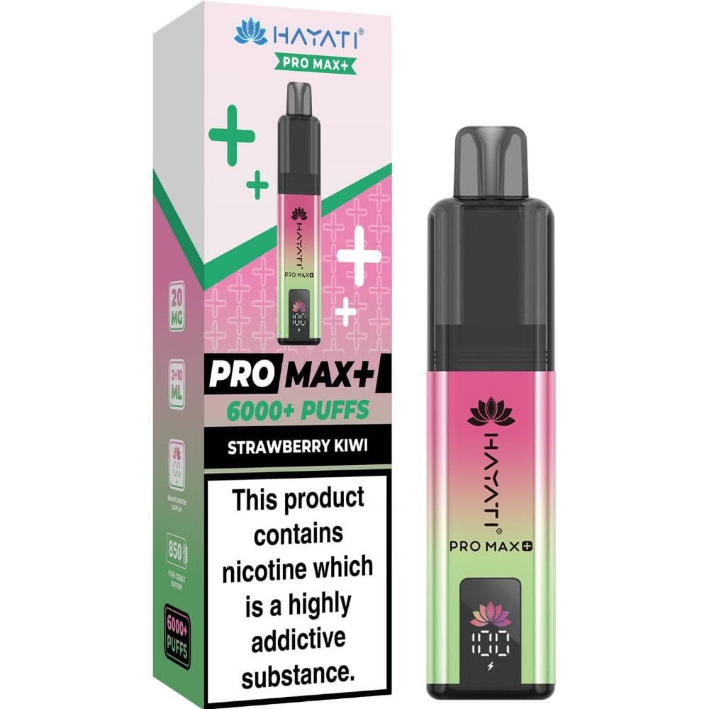  Strawberry Kiwi Hayati Pro Max Plus Vape Kit Box of 5