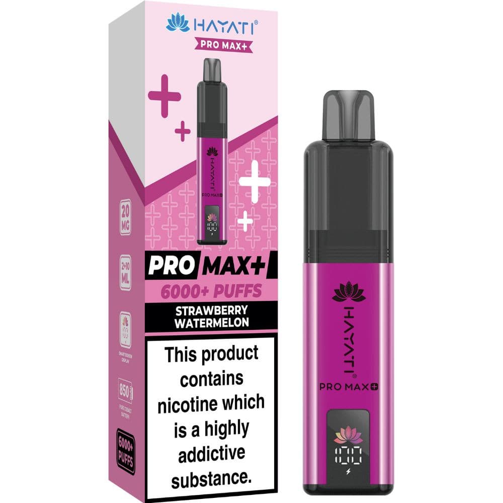  Strawberry Watermelon Hayati Pro Max Plus Vape Kit Box of 5
