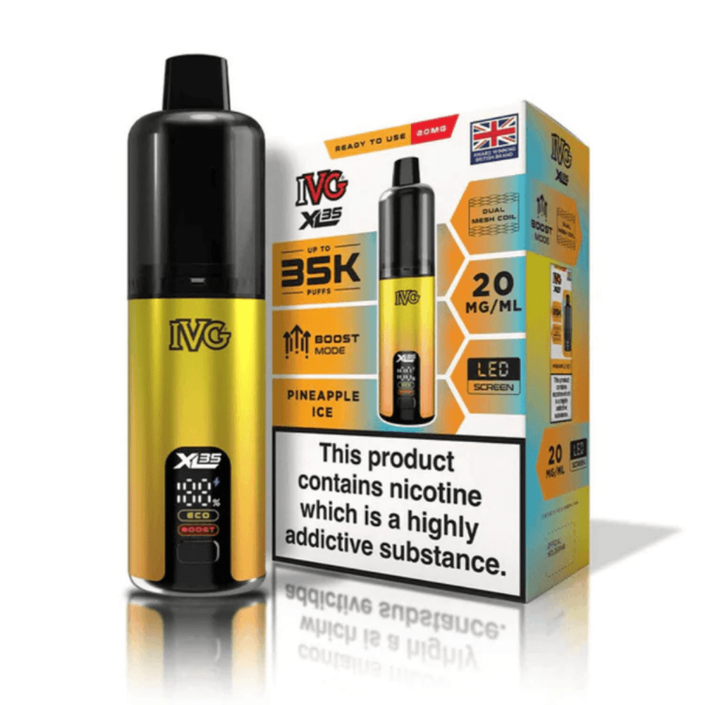  Pineapple Ice IVG XL 35k Prefilled Vape Kit Box of 5
