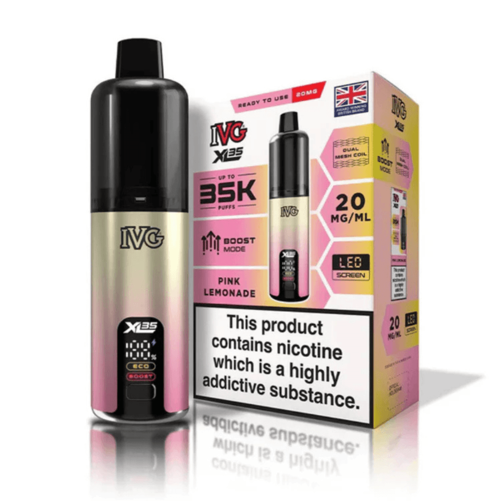  Pink Lemonade IVG XL 35k Prefilled Vape Kit Box of 5