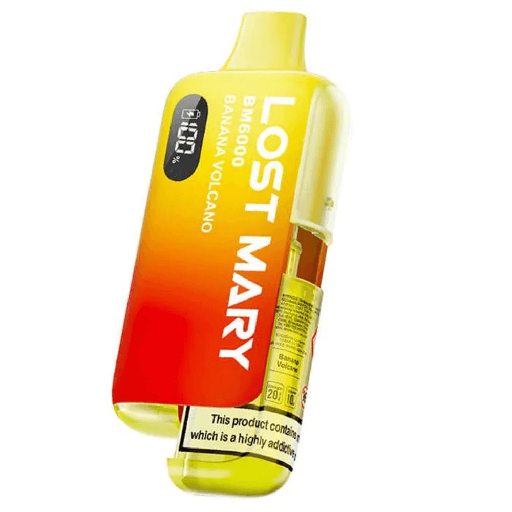  Banana Volcano Lost Mary Bm6000 Vape Kit Box of 5