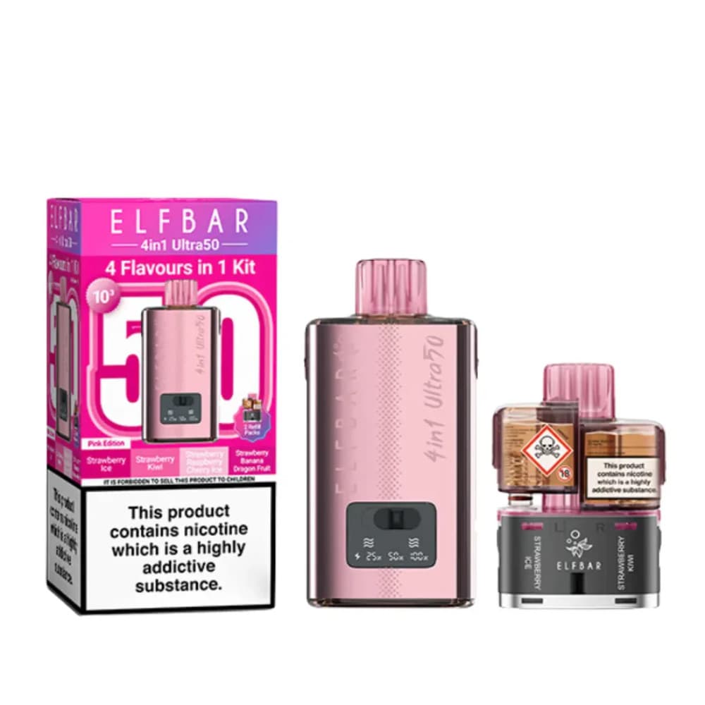  Pink Edition Elf Bar Ultra 50k Vape Kit Box of 5