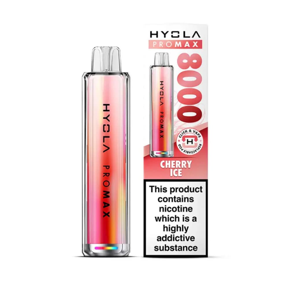  Cherry Ice Hyola Pro Max 8000 Vape Kit Box of 5