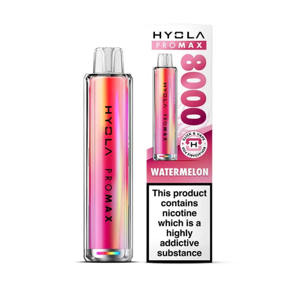  Watermelon Hyola Pro Max 8000 Vape Kit Box of 5