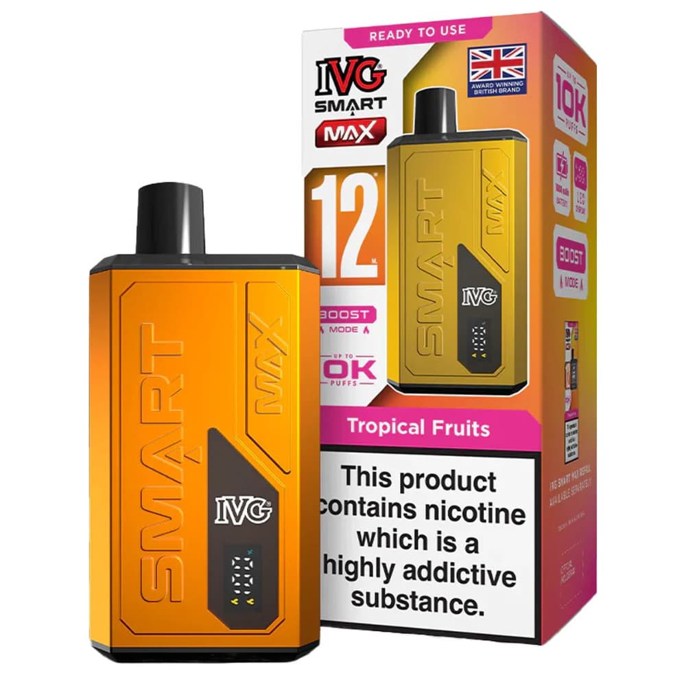  Tropical Fruits IVG Smart Max 10k Vape Kit Box of 5