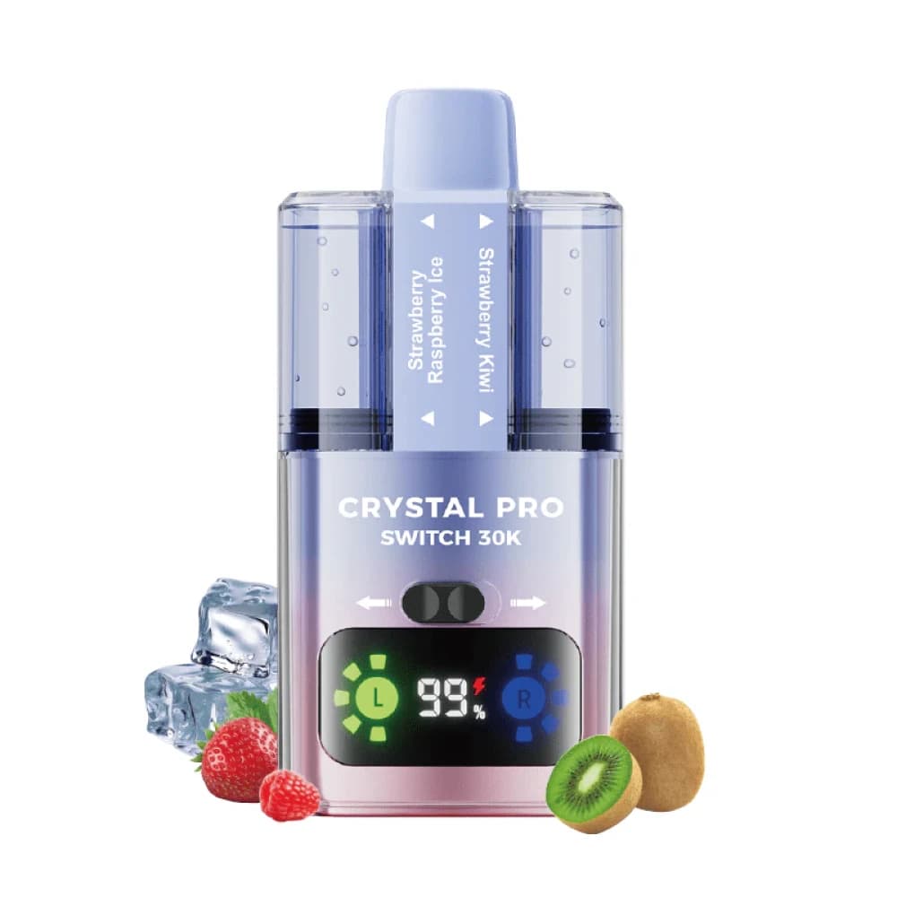  Strawberry Raspberry Ice / Strawberry Kiwi Crystal Pro Switch 30k Vape Kit Box of 5