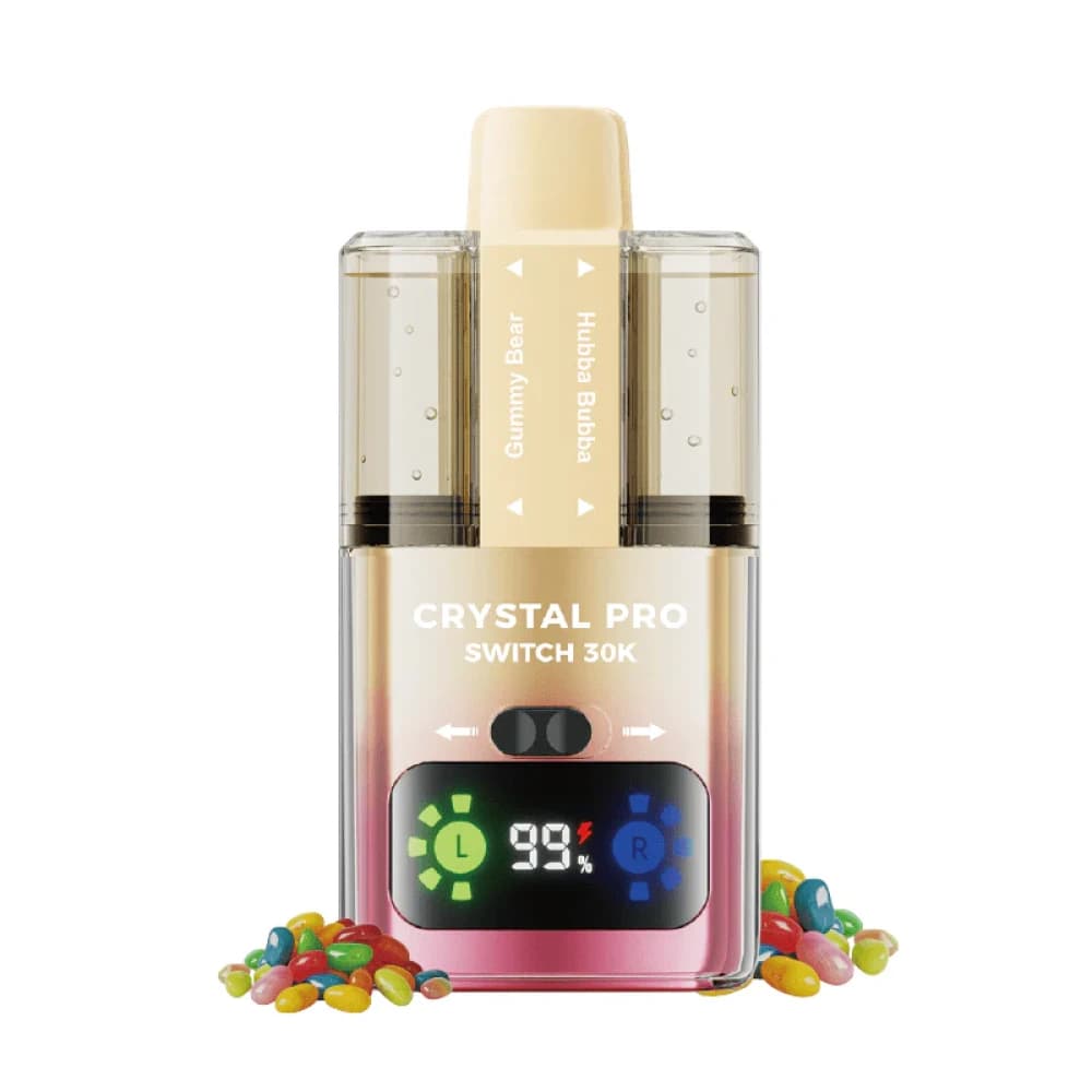  Gummy Bear / Hubba Bubba Crystal Pro Switch 30k Vape Kit Box of 5
