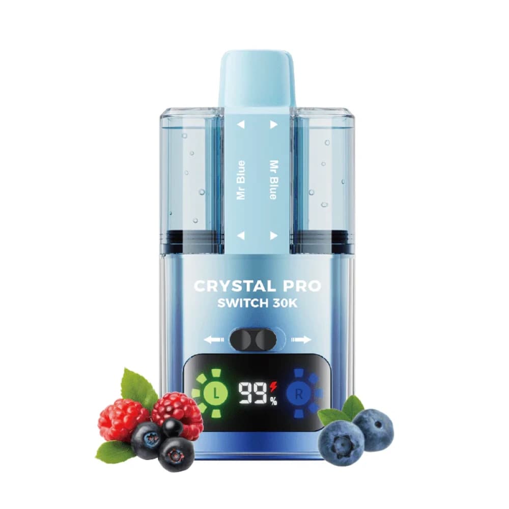  Mr Blue Crystal Pro Switch 30k Vape Kit Box of 5
