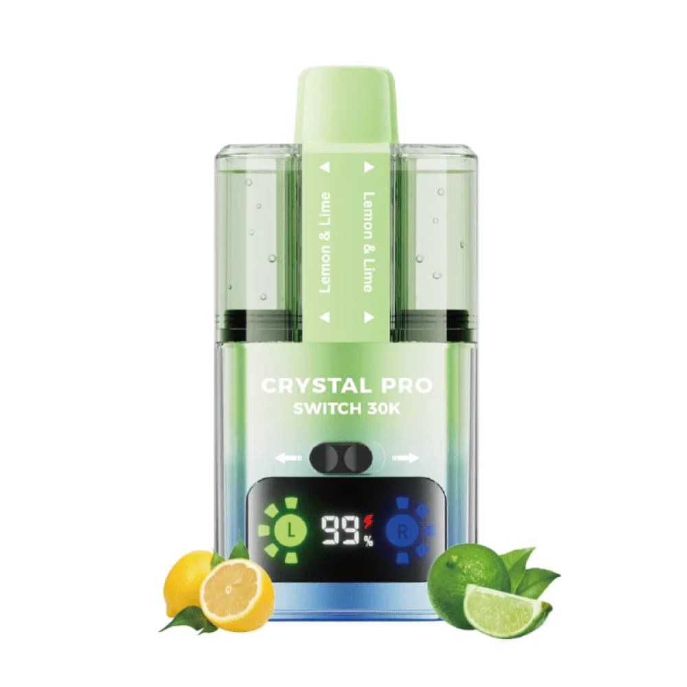  Lemon & Lime Crystal Pro Switch 30k Vape Kit Box of 5