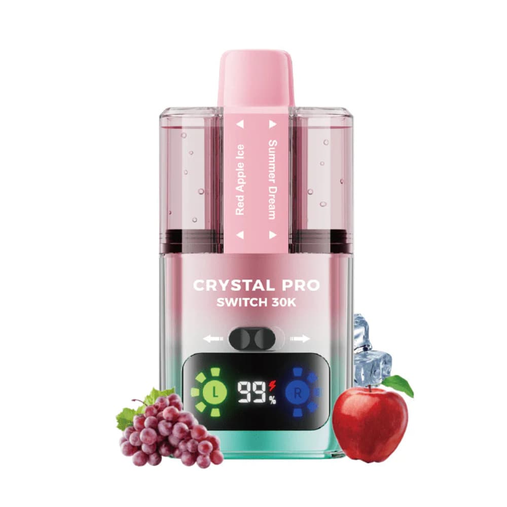  Red Apple Ice / Summer Dream Crystal Pro Switch 30k Vape Kit Box of 5