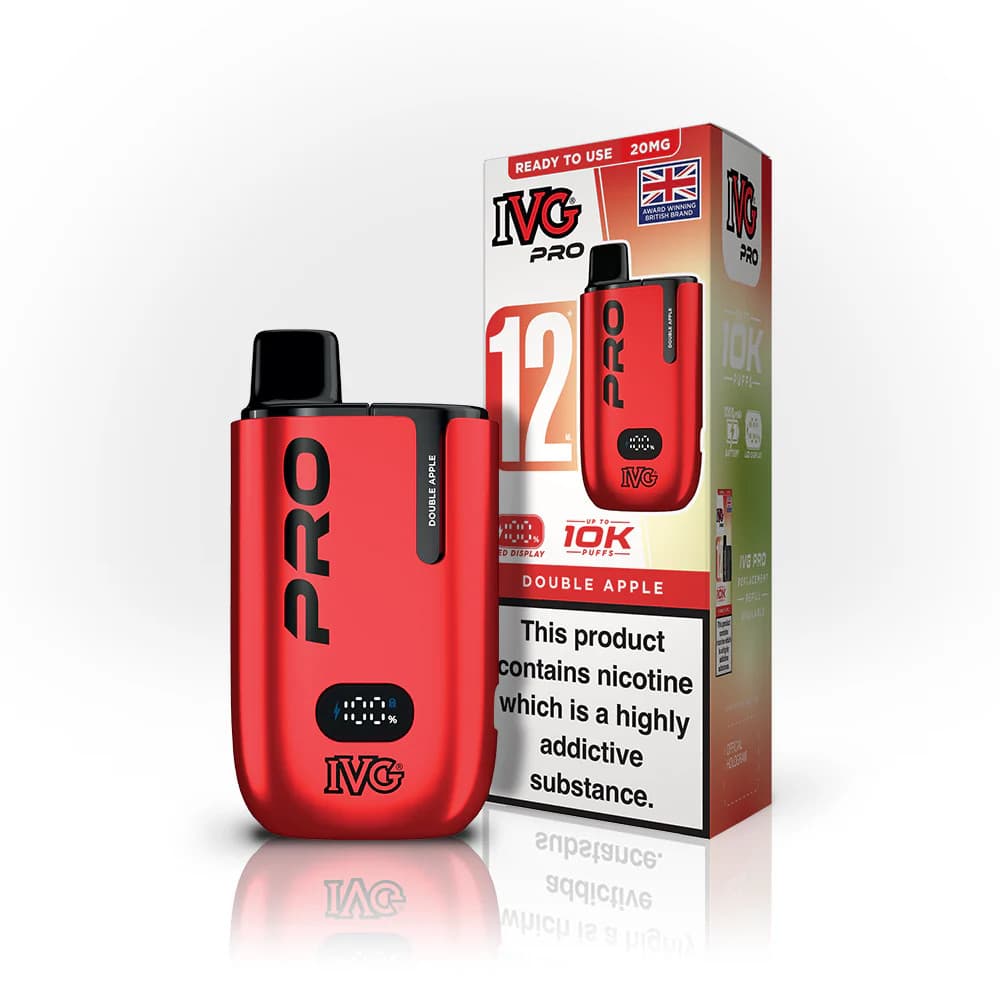  Double Apple IVG Pro 12 Vape Kit Box of 5