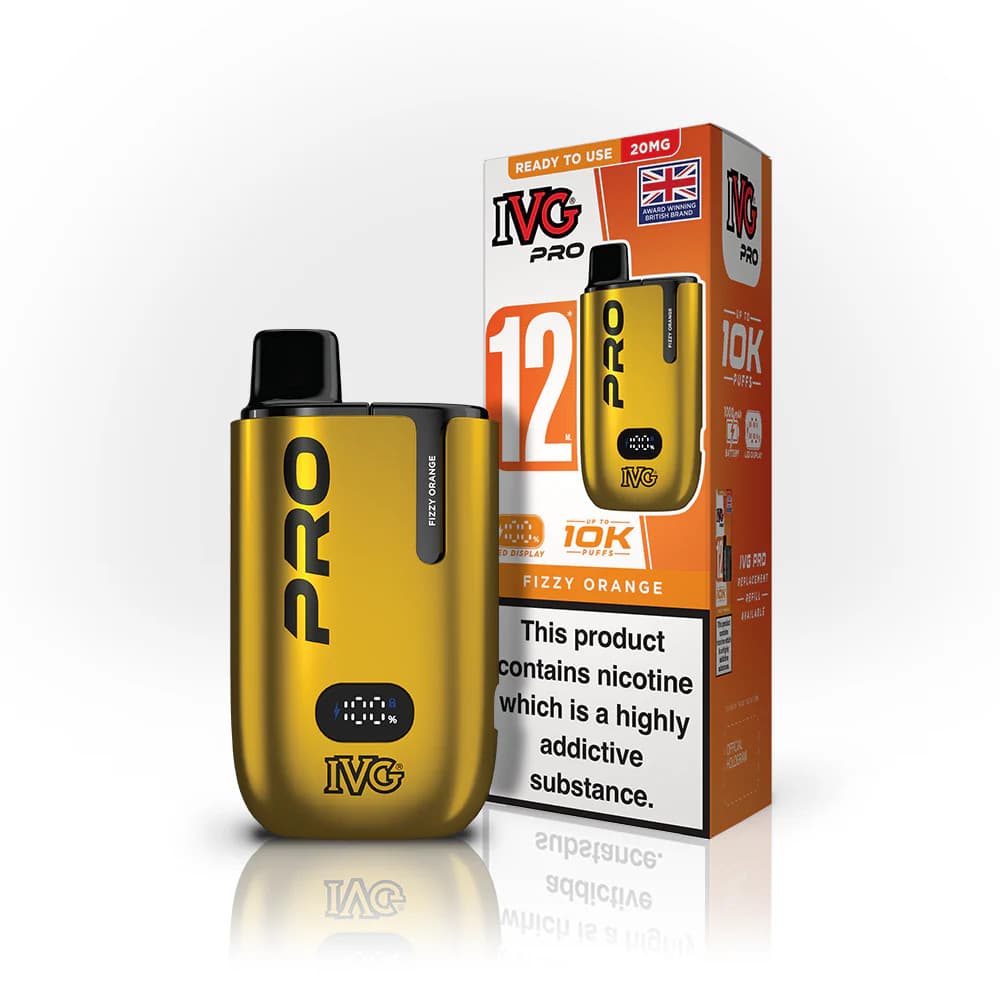  Fizzy Orange IVG Pro 12 Vape Kit Box of 5