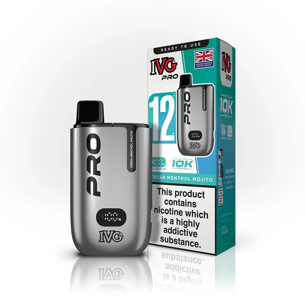  Fresh Menthol Mojito IVG Pro 12 Vape Kit Box of 5