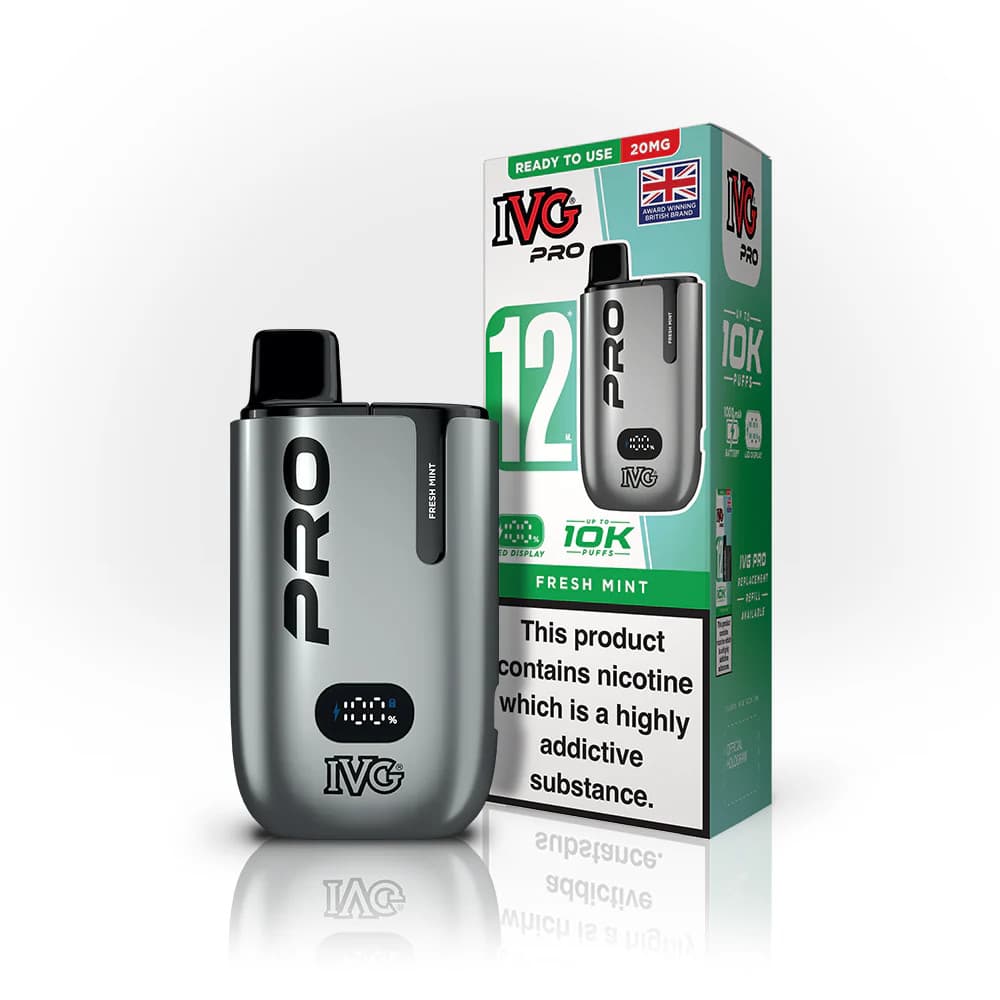  Fresh Mint IVG Pro 12 Vape Kit Box of 5
