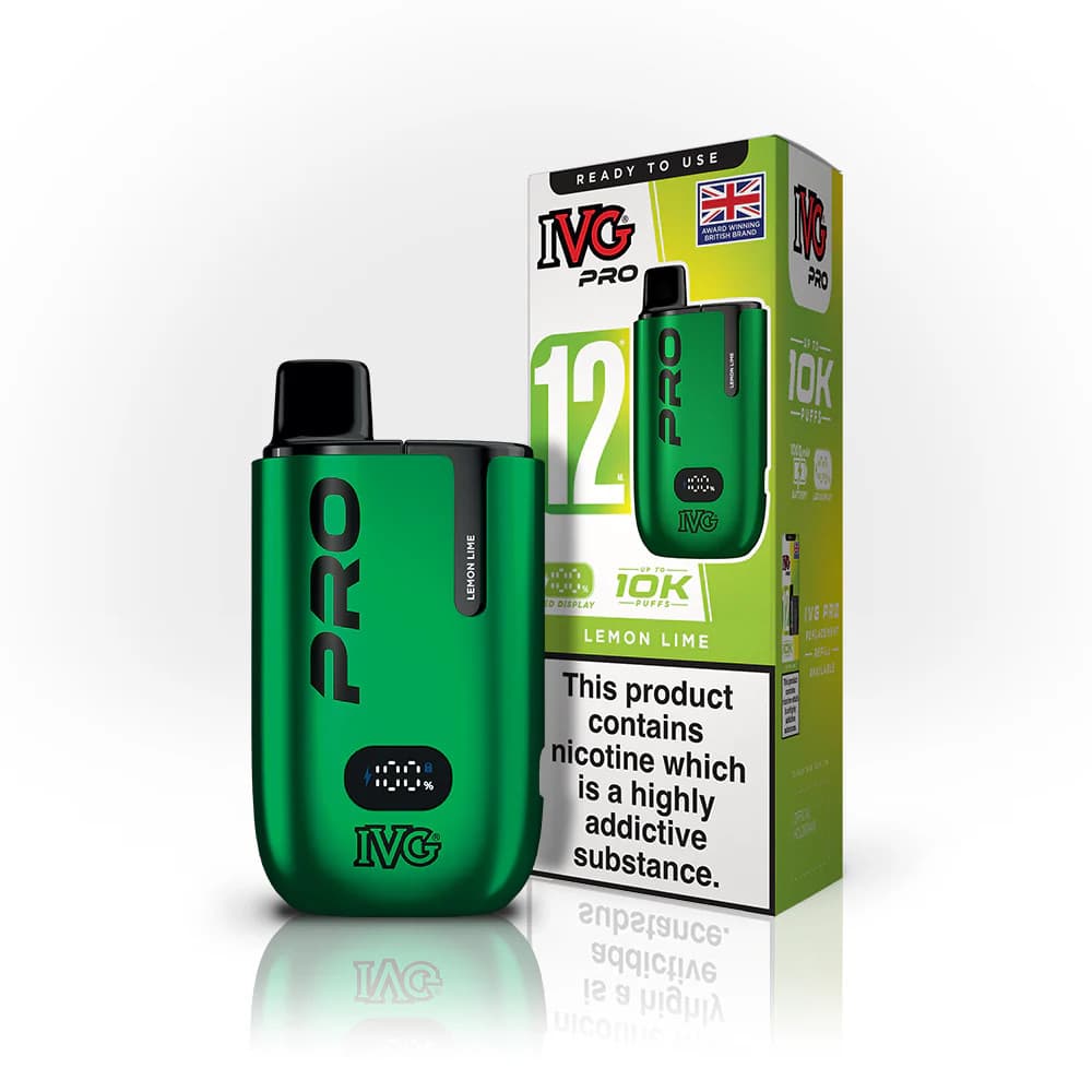  Lemon Lime IVG Pro 12 Vape Kit Box of 5