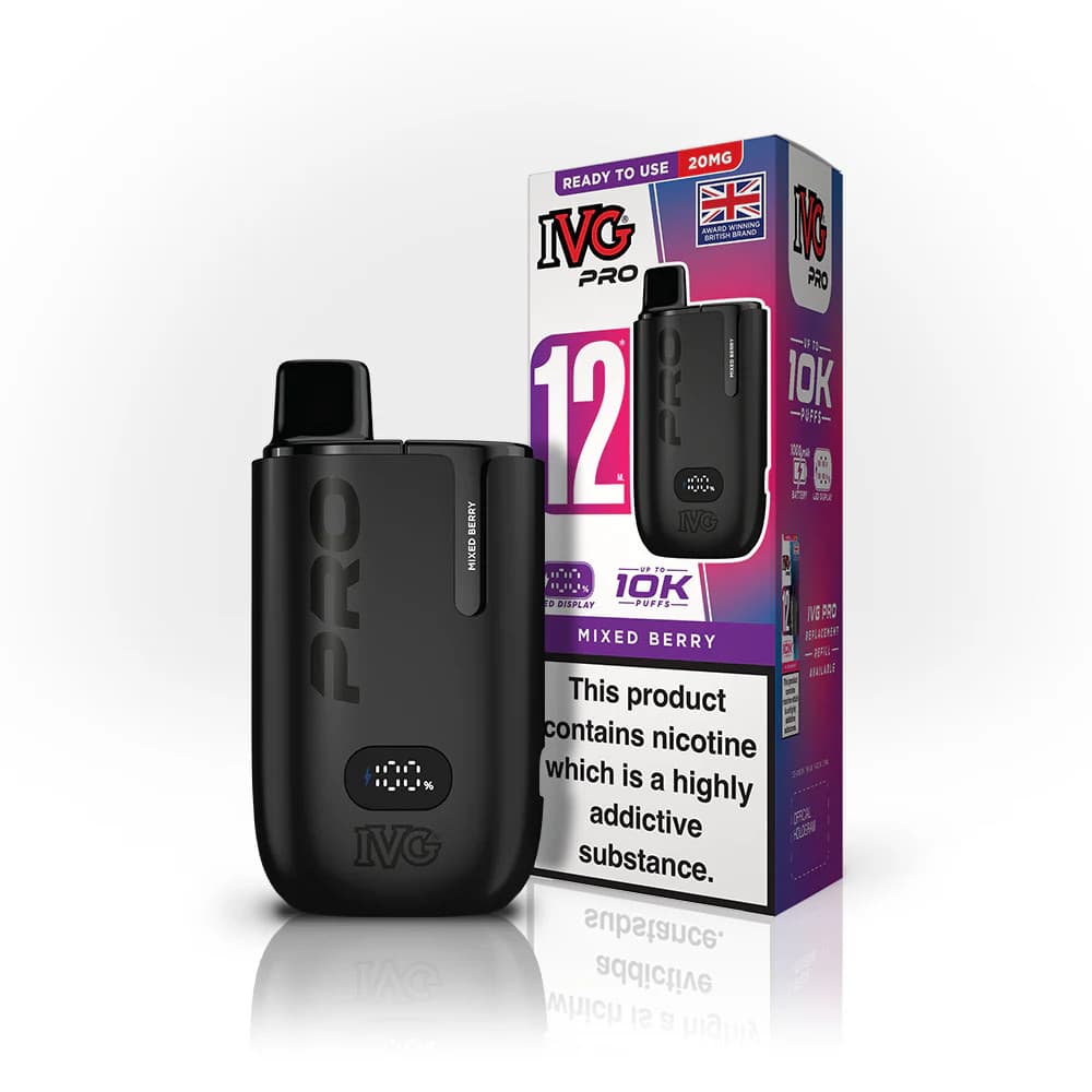  Mixed Berry Kit IVG Pro 12 Vape Kit Box of 5