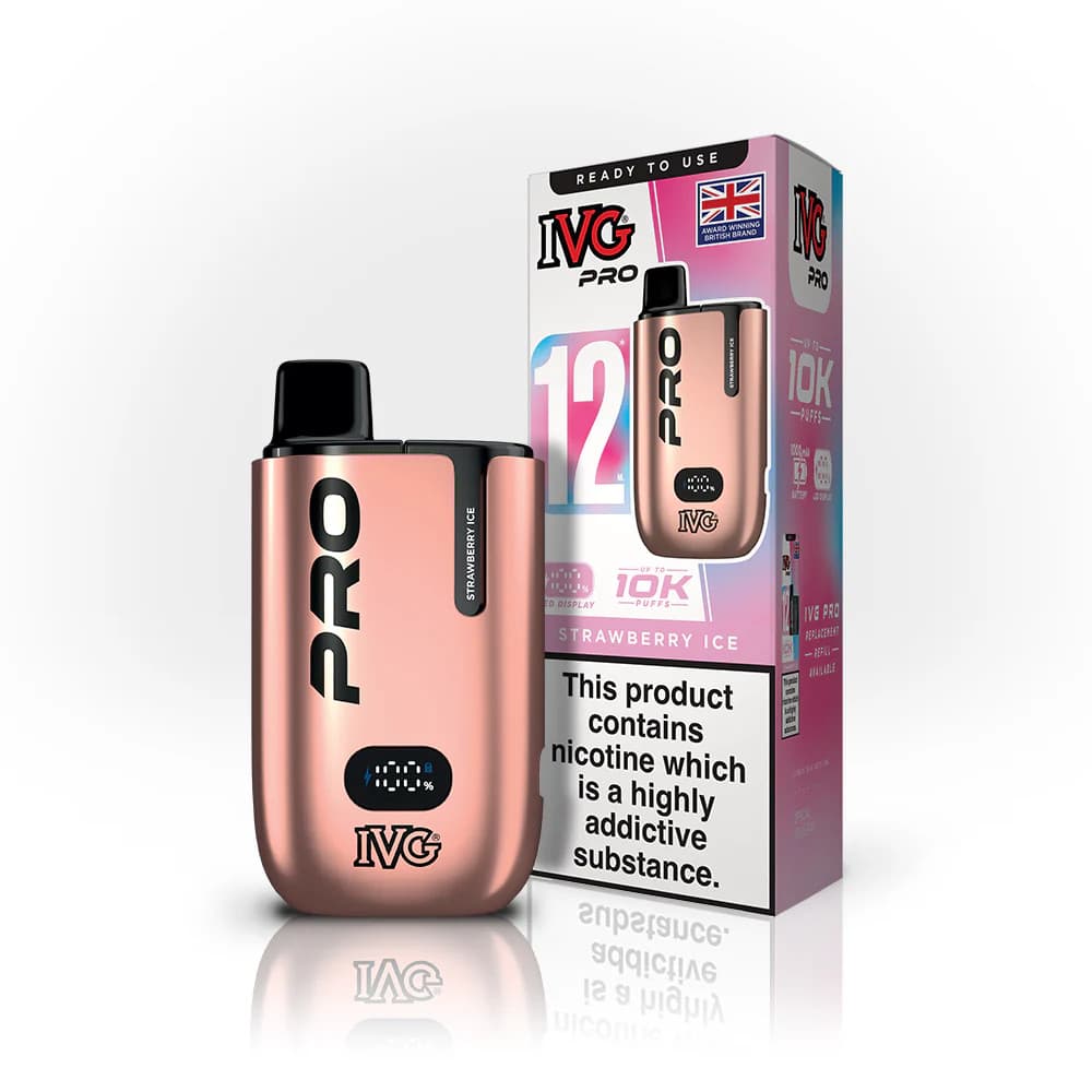  Strawberry Ice IVG Pro 12 Vape Kit Box of 5