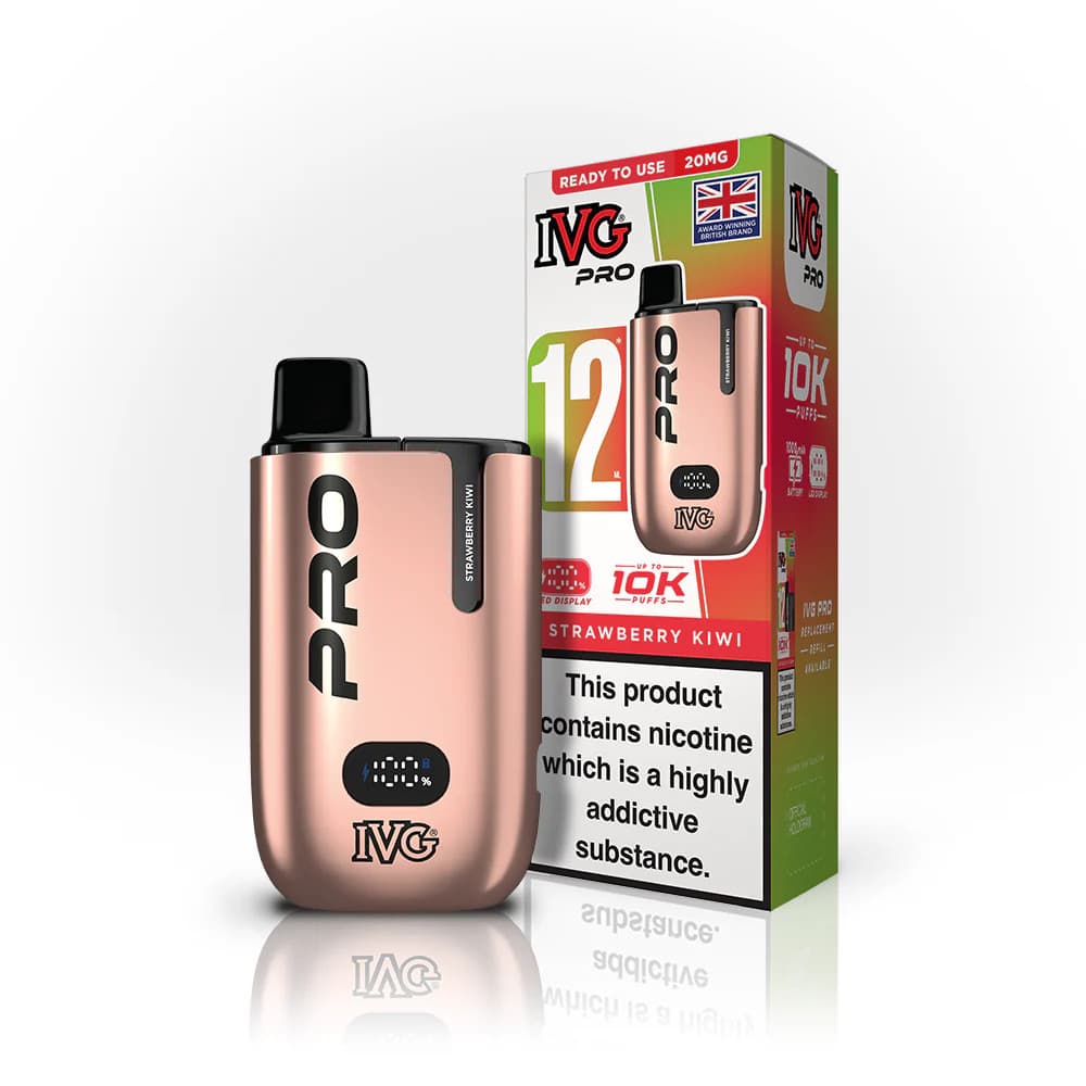  Strawberry Kiwi IVG Pro 12 Vape Kit Box of 5