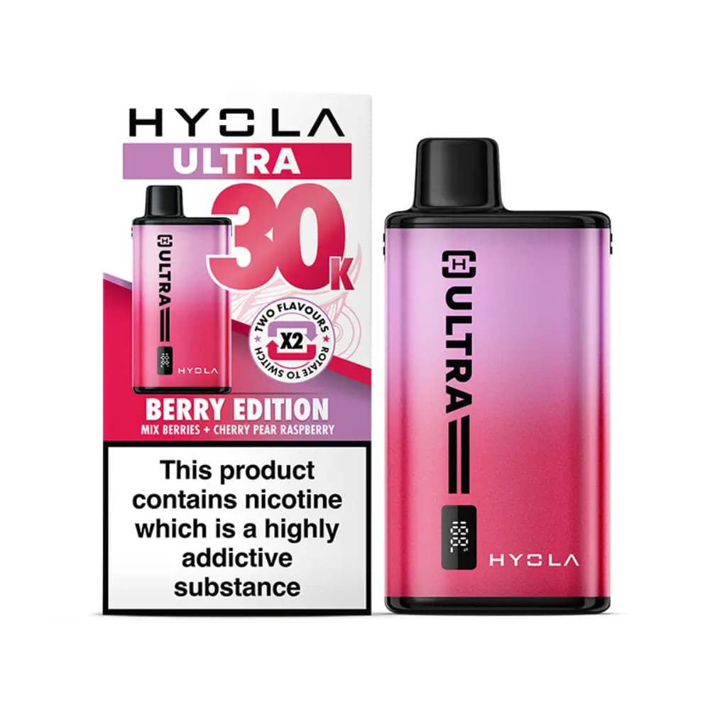  Berry Edition Hyola Ultra Plus 30k Vape Kit Box of 5