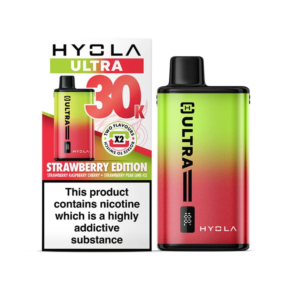 Strawberry Edition Hyola Ultra Plus 30k Vape Kit Box of 5