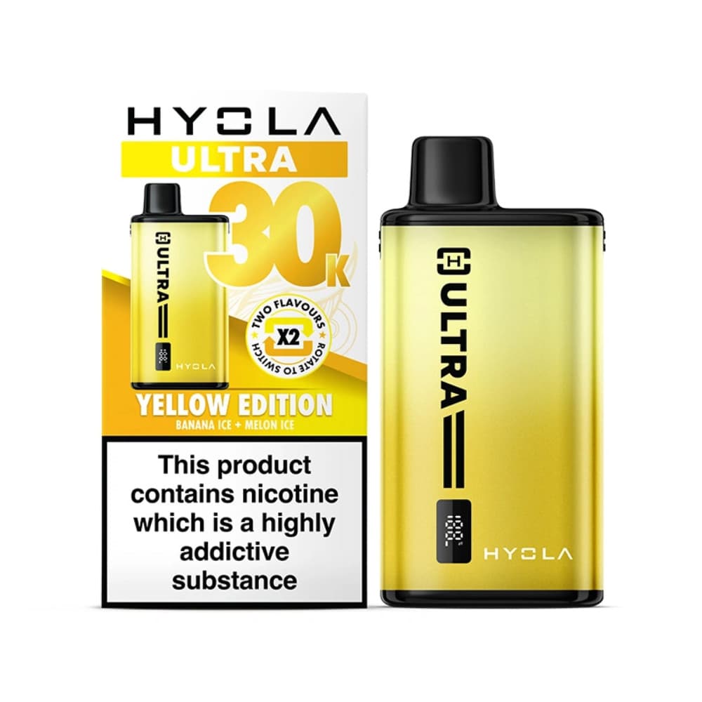  Yellow Edition Hyola Ultra Plus 30k Vape Kit Box of 5